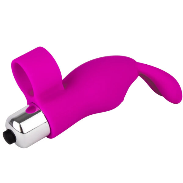 Honey Bunny Purple Silicone Finger Vibrator - Image 2