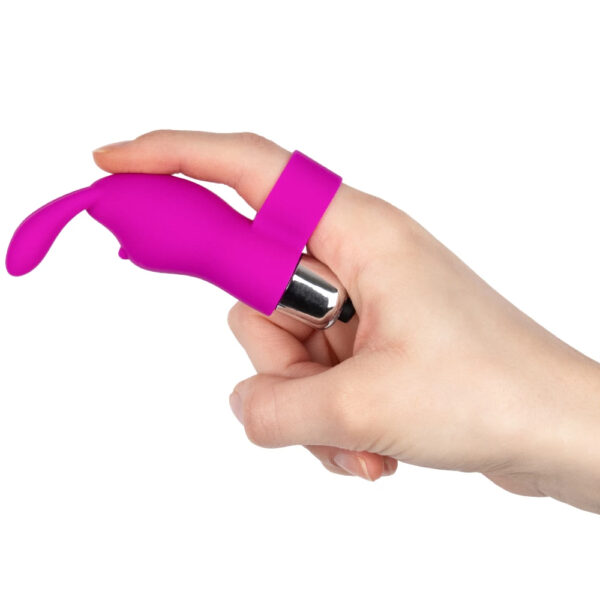 Honey Bunny Purple Silicone Finger Vibrator - Image 3