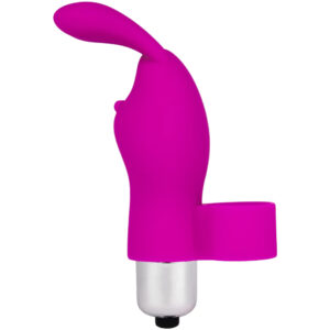 Honey Bunny Purple Silicone Finger Vibrator
