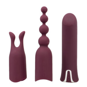 Threesome Purple Silicone Bullet & Sleeve Set