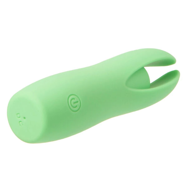 Unbe-leaf-able Mint Green-Pointed Bullet Vibrator - Imagen 2