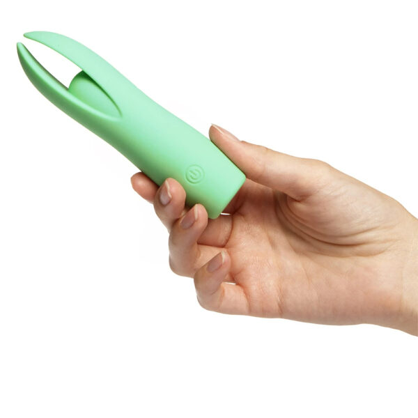 Unbe-leaf-able Mint Green-Pointed Bullet Vibrator - Imagen 3