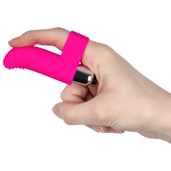 Clit Charmer Pink Silicone Finger Vibrator - Image 4