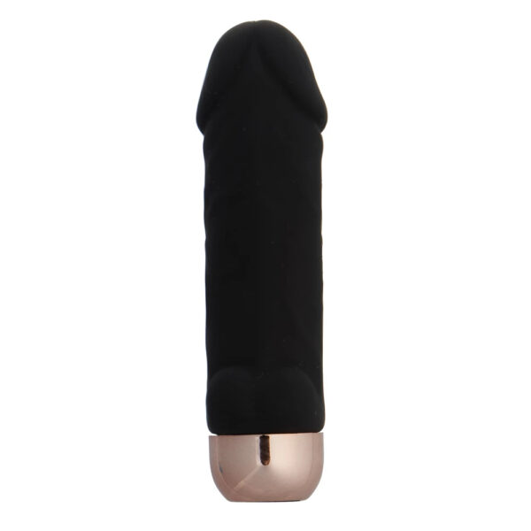 Dinky Dick Black & Rose Gold Bullet Vibrator – 3.5 Inch