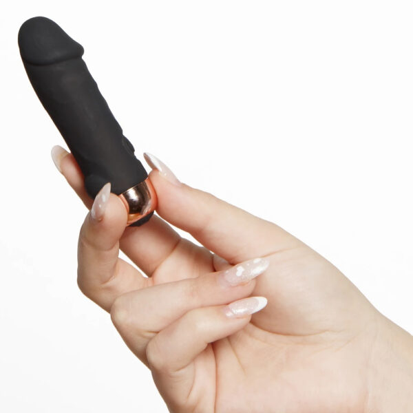 Dinky Dick Black & Rose Gold Bullet Vibrator – 3.5 Inch – Bild 3