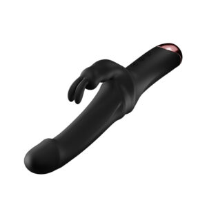 Black Silicone Rabbit Vibrator