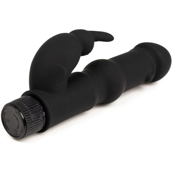 Delight Black Silicone Rabbit Vibrator – Bild 4
