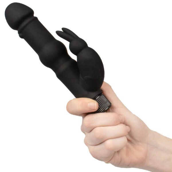 Delight Black Silicone Rabbit Vibrator – Bild 5