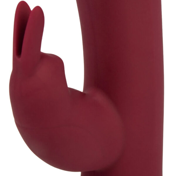 Lealso Opulent Burgundy Luxury Silicone Rabbit Vibrator - Image 3
