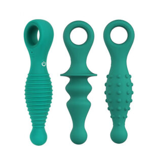 Bumpy Bliss Green Silicone Vibrating Butt Plug