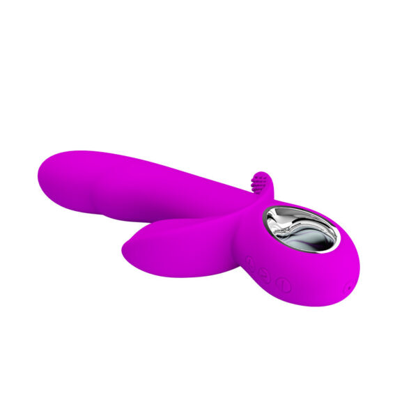 Dual motor 7 frequency vibrator USB rechargeable silicone female vibrator - Image 3