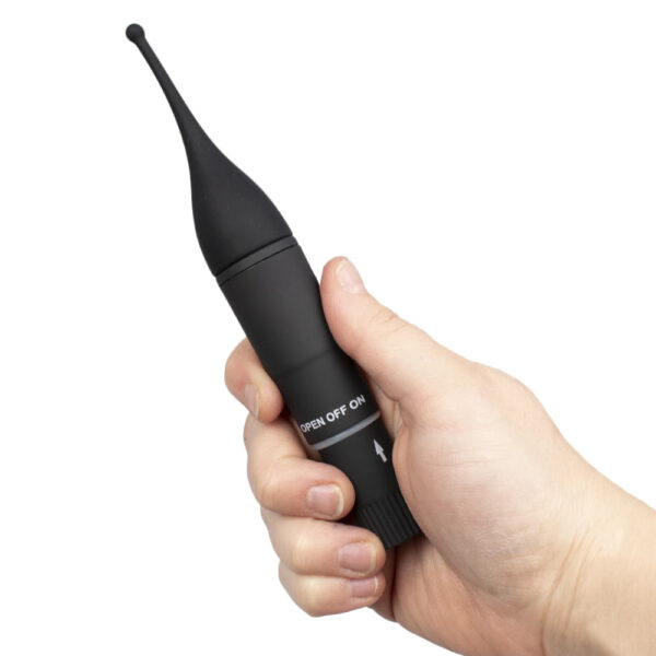 Straight To The Point Black Mini Wand Vibrator - Image 3