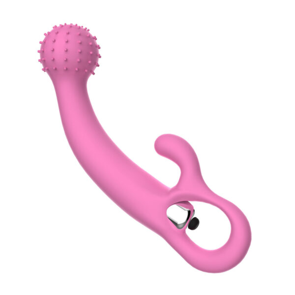 Thorn Ball Pink Silicone G-Spot Rabbit Vibrator - Image 2