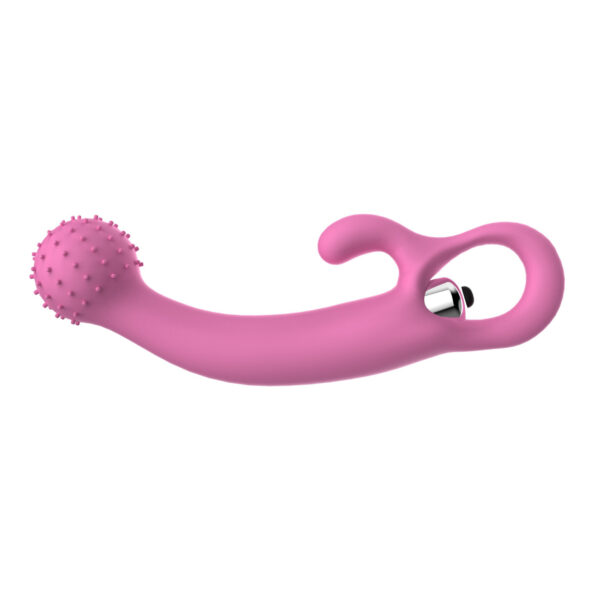 Thorn Ball Pink Silicone G-Spot Rabbit Vibrator - Image 3